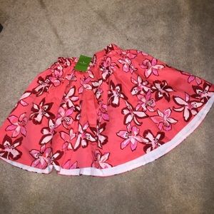 NWT Kate Spade Girls Floral Skirt, Size 10